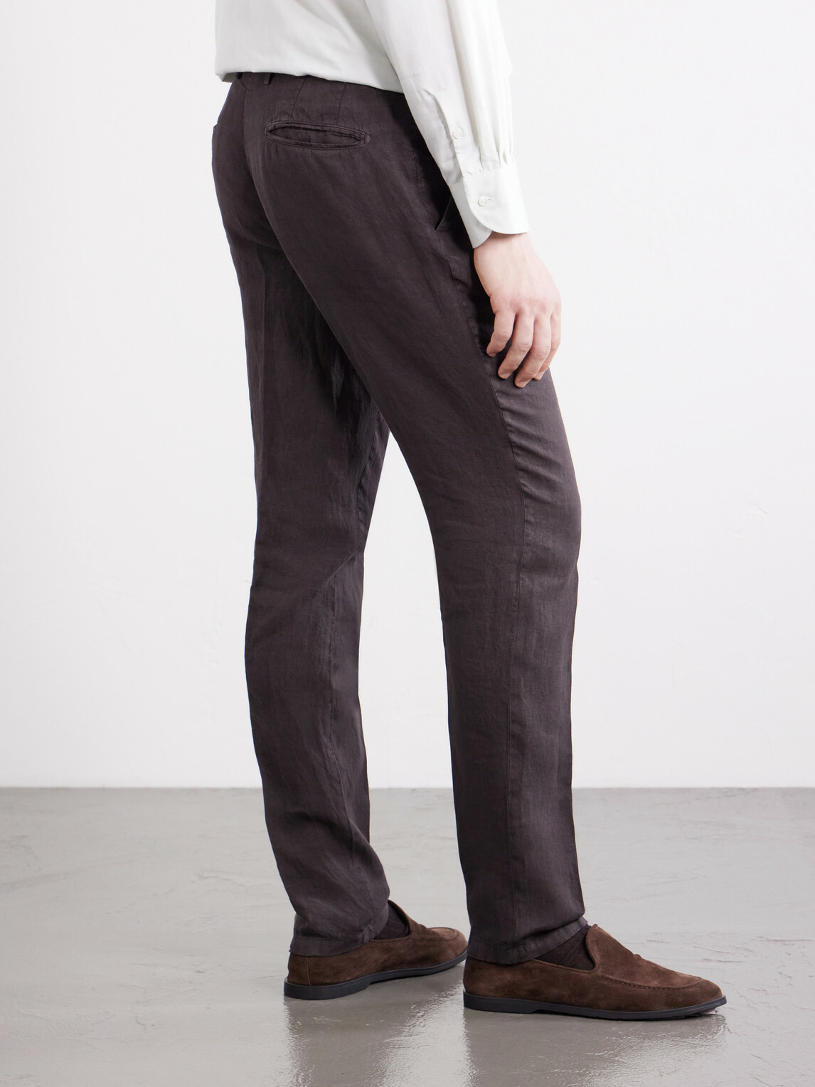 Boglioli - Straight-Leg Linen Suit Trousers - Brown