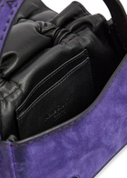 Acne Studios Multipocket Micro Distressed Suede top Handle bag - Violet - One Size
