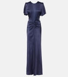 Victoria Beckham Isabella gathered satin gown