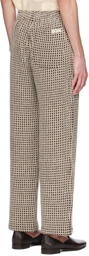 Bode Brown Duo Waffle Trousers