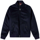 Baracuta Men's G9 Melton Wool Harrington Jacket in Deep Blue