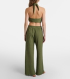 Jade Swim Amaya sheer wide-leg pants
