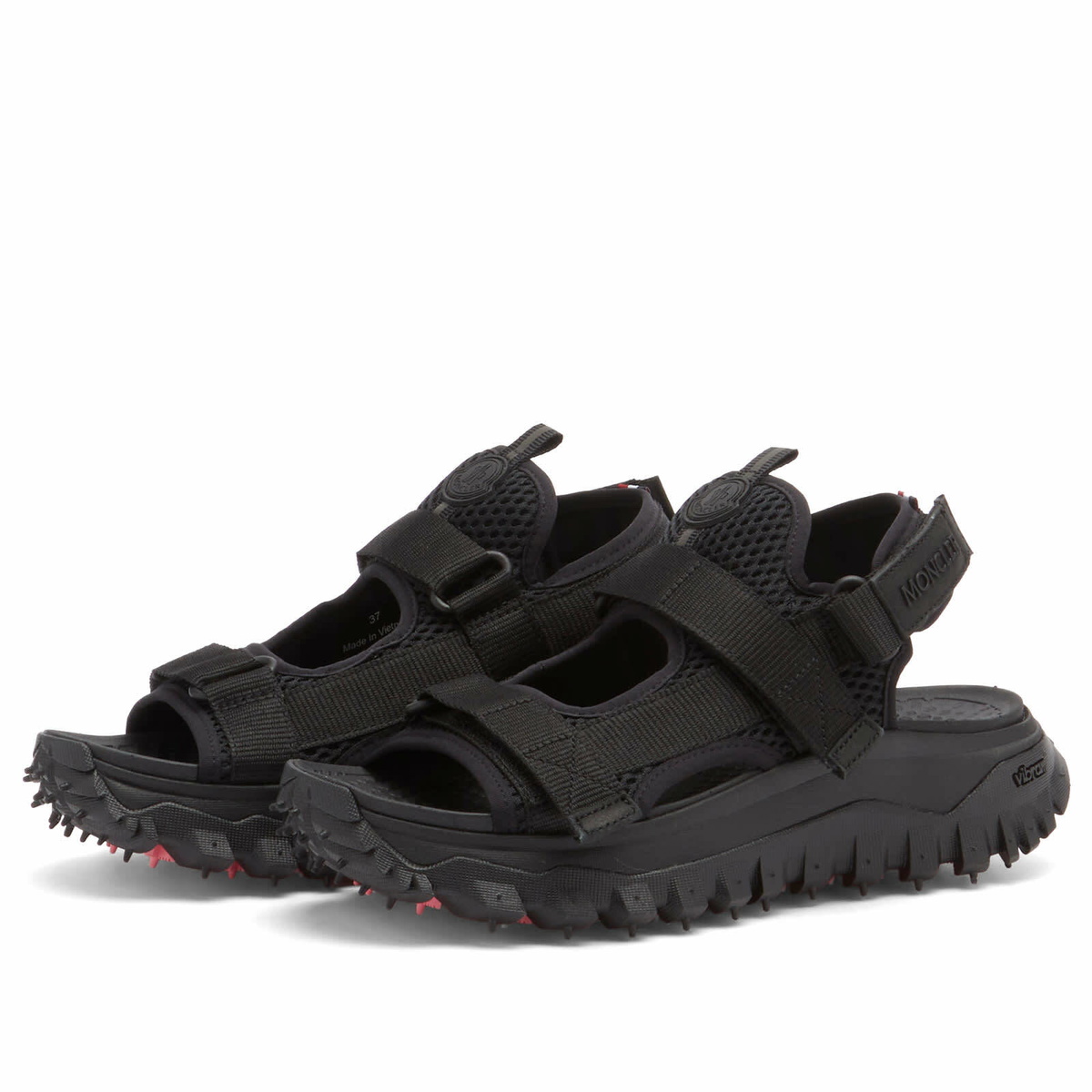 Moncler Women's Trailgrip Vela Sandals in Black