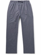 Derek Rose - Braemar 32 Checked Cotton-Flannel Pyjama Trousers - Blue