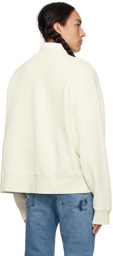 Palm Angels Off-White Bonded Sweatshirt