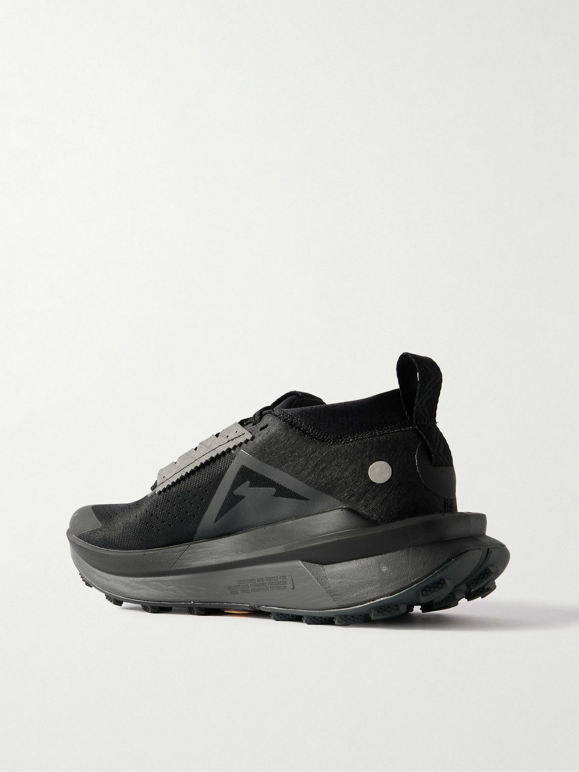 NIKE RUNNING - Zegama 2 Stretch-Jersey and Rubber-Trimmed Mesh Trail Running Sneakers - Black