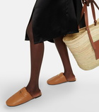 Loewe - Anagram padded leather slippers