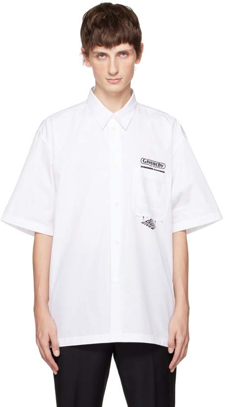 Photo: Givenchy White Printed Shirt
