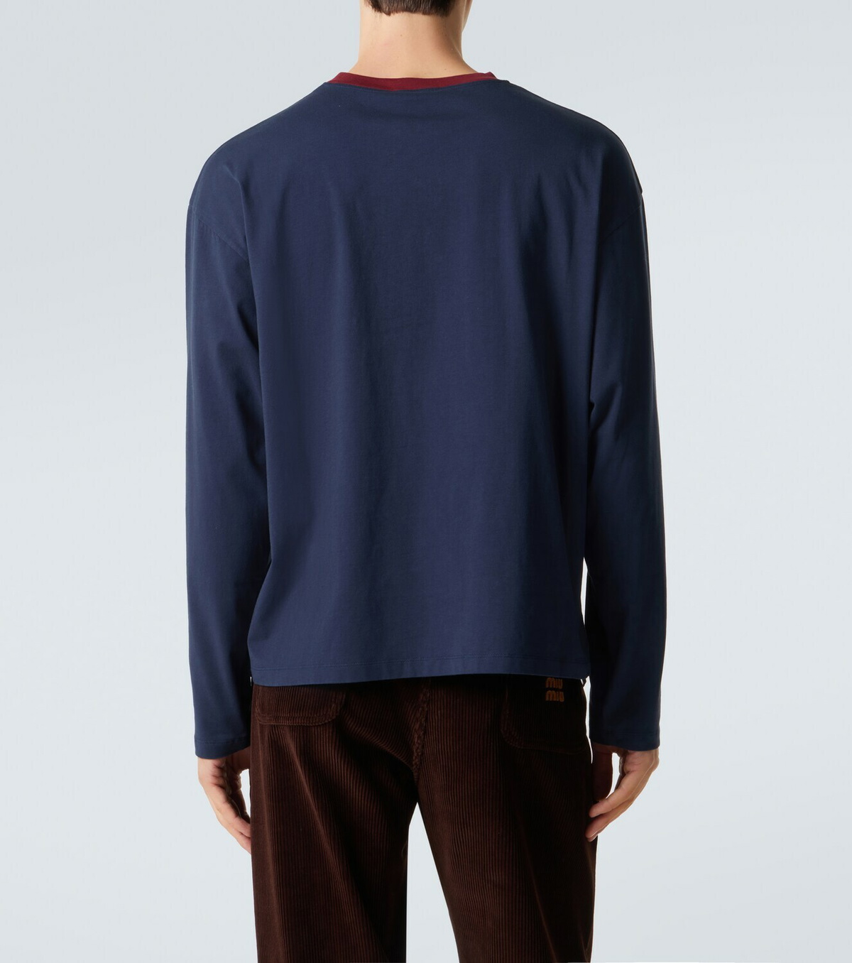 Miu Miu Logo cotton jersey T-shirt