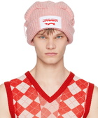 Charles Jeffrey Loverboy Pink Chunky Ears Beanie