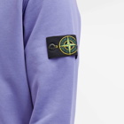 Stone Island Men's Garment Dyed Half Zip Sweat in Lavender