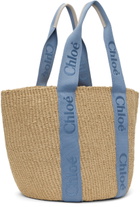 Chloé Beige Mifuko Edition Large Woody Tote