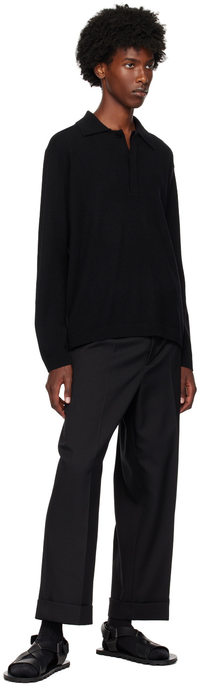 LISA YANG Black Emil Polo