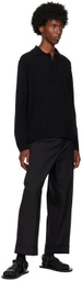 LISA YANG Black Emil Polo