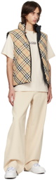 Burberry Beige Check Reversible Down Vest