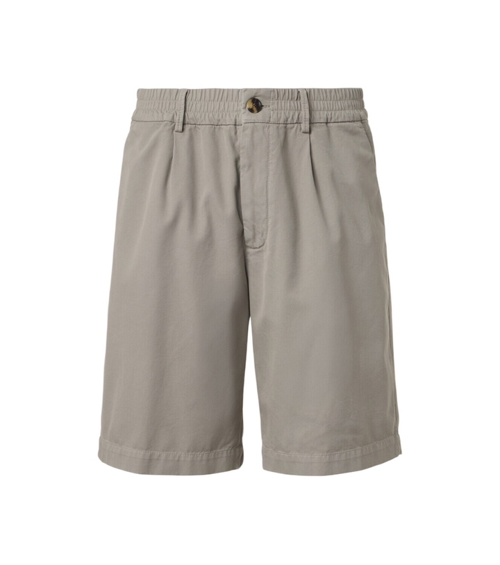 Photo: Brunello Cucinelli Cotton gabardine Bermuda shorts