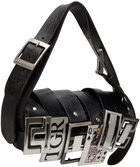 HODAKOVA Black Buckle Baguette Bag