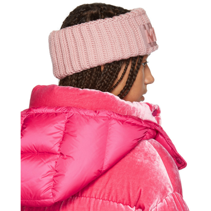 良質  Moncler Pink Logo Headband Moncler 小物