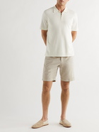 THOM SWEENEY - Stretch-Cotton Twill Chino Shorts - Neutrals