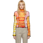 ASAI SSENSE Exclusive Orange and Pink Hot Wok Turtleneck