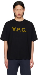 A.P.C. Black Oversize Grand 'V.P.C.' T-Shirt