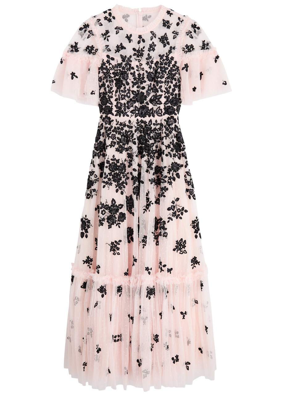 strapless open back dress Black And Pink suit main image 0