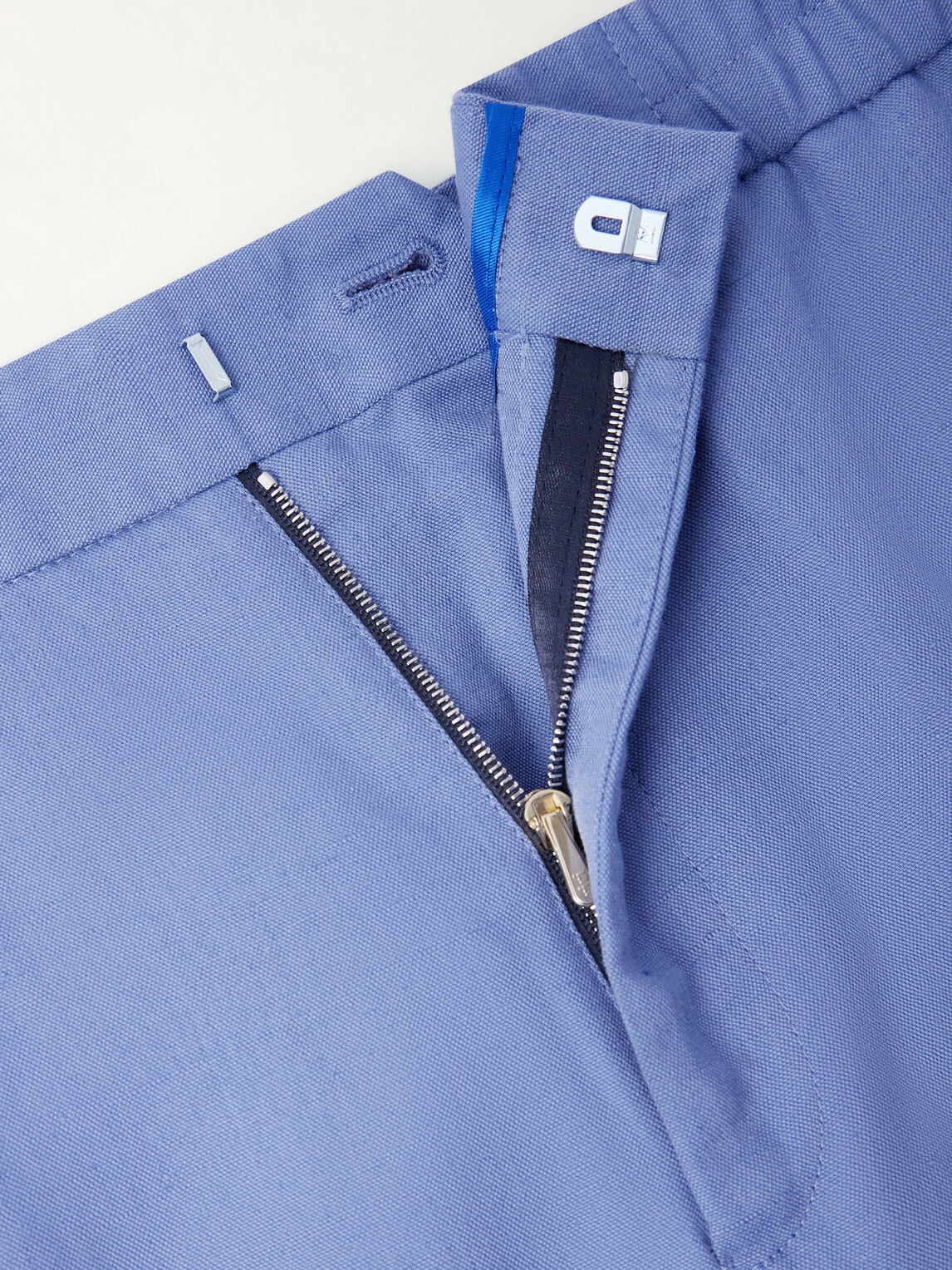 Paul Smith - Straight-Leg Cotton, Linen and Lyocell-Blend Trousers - Blue
