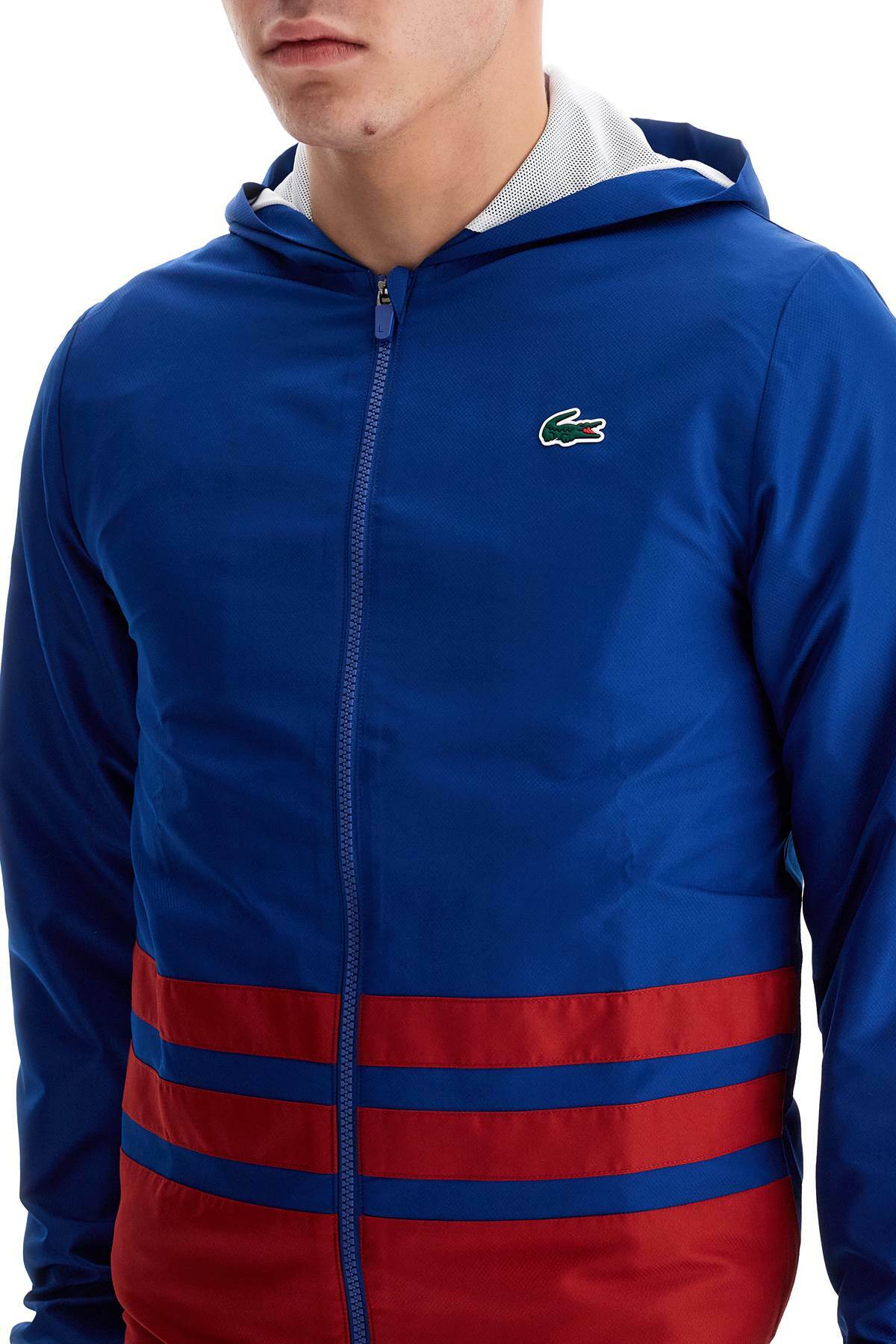 LACOSTE hooded sports tracksuit Blue Lacoste