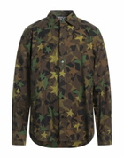 Versace Jeans Couture Mens Shirt Military in Green