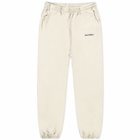 Sporty & Rich Serif Logo Sweat Pant in Cream/Navy