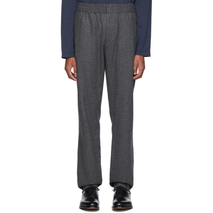 Photo: Sunspel Grey Wool and Cashmere Flannel Trousers