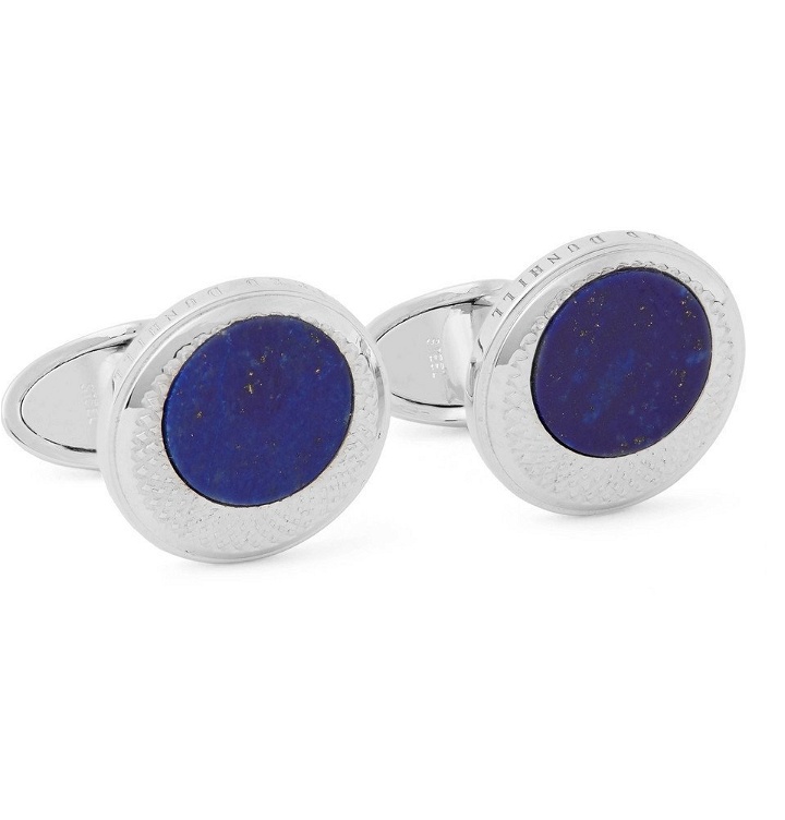 Photo: Dunhill - Sterling Silver Lapis Cufflinks - Men - Silver
