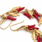 ALÉMAIS Women's Tesori Chilli & Fish Drop Earrings in Gold 