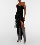 Alexandre Vauthier Metallic knee-high boots