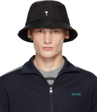 AMI Paris Black Ami de Coeur Stud Bucket Hat