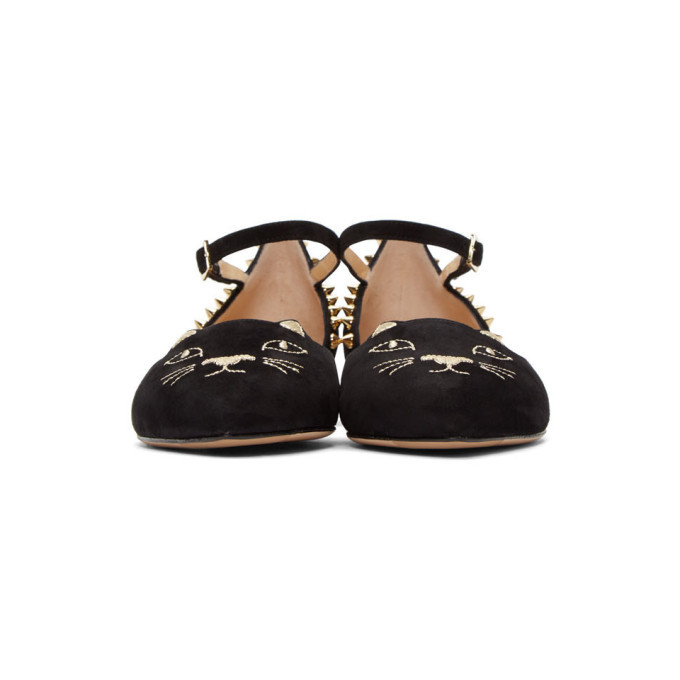 Charlotte olympia mid sales century kitty flats