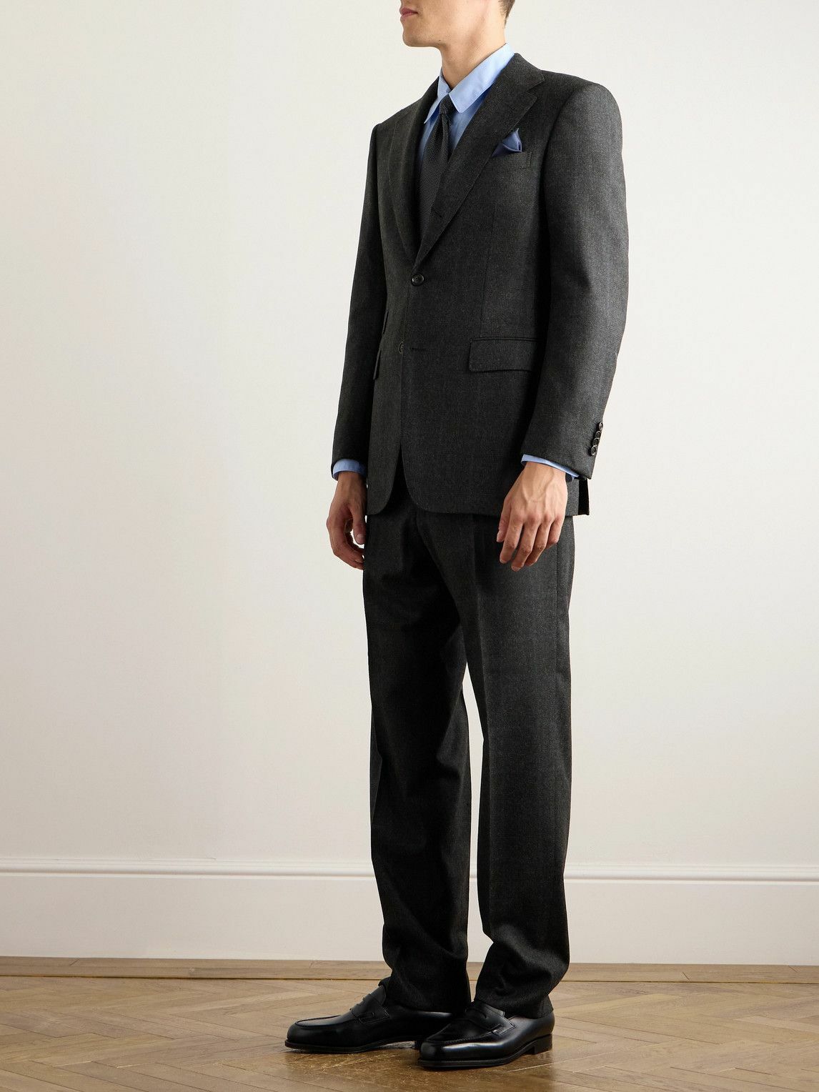 Dunhill - Prince of Wales Checked Wool Suit Jacket - Gray Dunhill