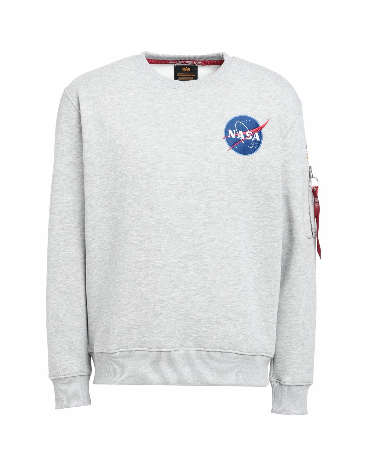 Alpha Industries Mens Sweatshirt Light in Grey
