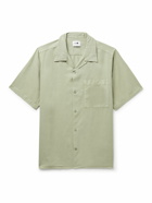 NN07 - Julio 5029 Convertible-Collar Twill Shirt - Green