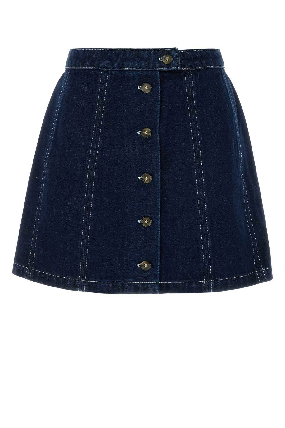 A.P.C. - Jamie Skirt in White A.P.C.