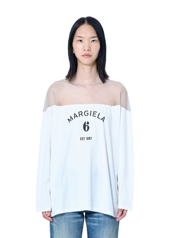 Photo: MM6 Maison Margiela Long Sleeve Heavy Cotton Jersey Tee