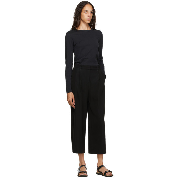 rag and bone Black Ivy Crepe Culotte Trousers Rag and Bone