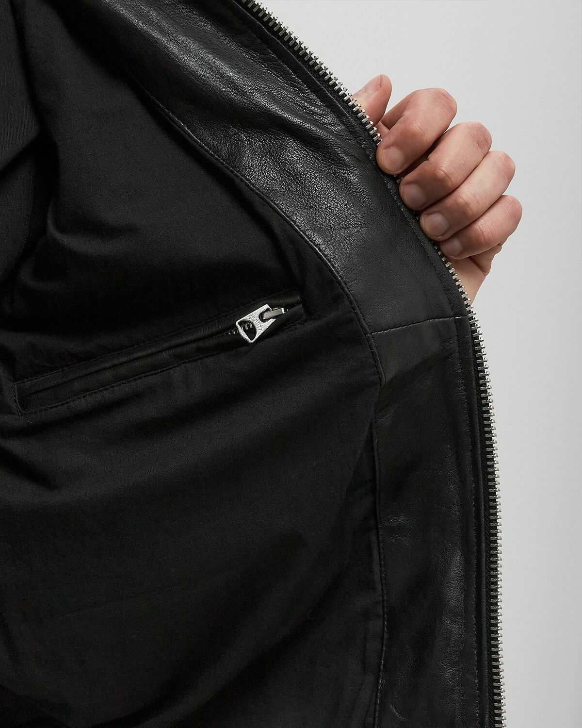 Schott NYC LC Aviator Jacket Black Mens Bomber Jacket