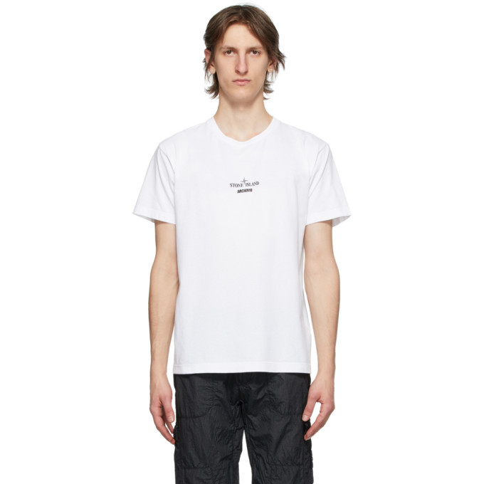 Photo: Stone Island White Archivio Project T-Shirt