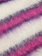 Marni - Striped Mohair-Blend Sweater - White