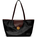 Versace Black Vivian Small Coated Canvas Tote