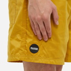 Pleasures Men's Refresh Nylon Active Short in Mustard Yellow