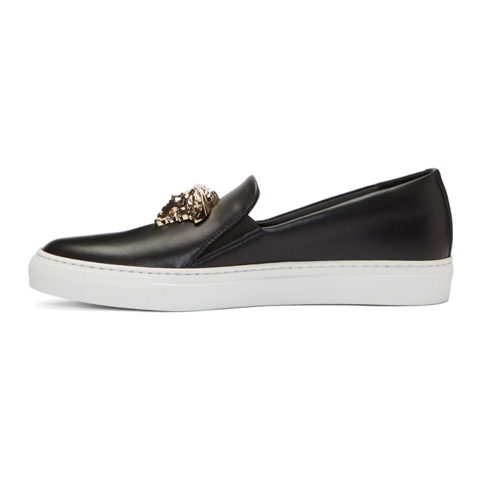 Versace Black Medusa Slip-On Sneakers Versace