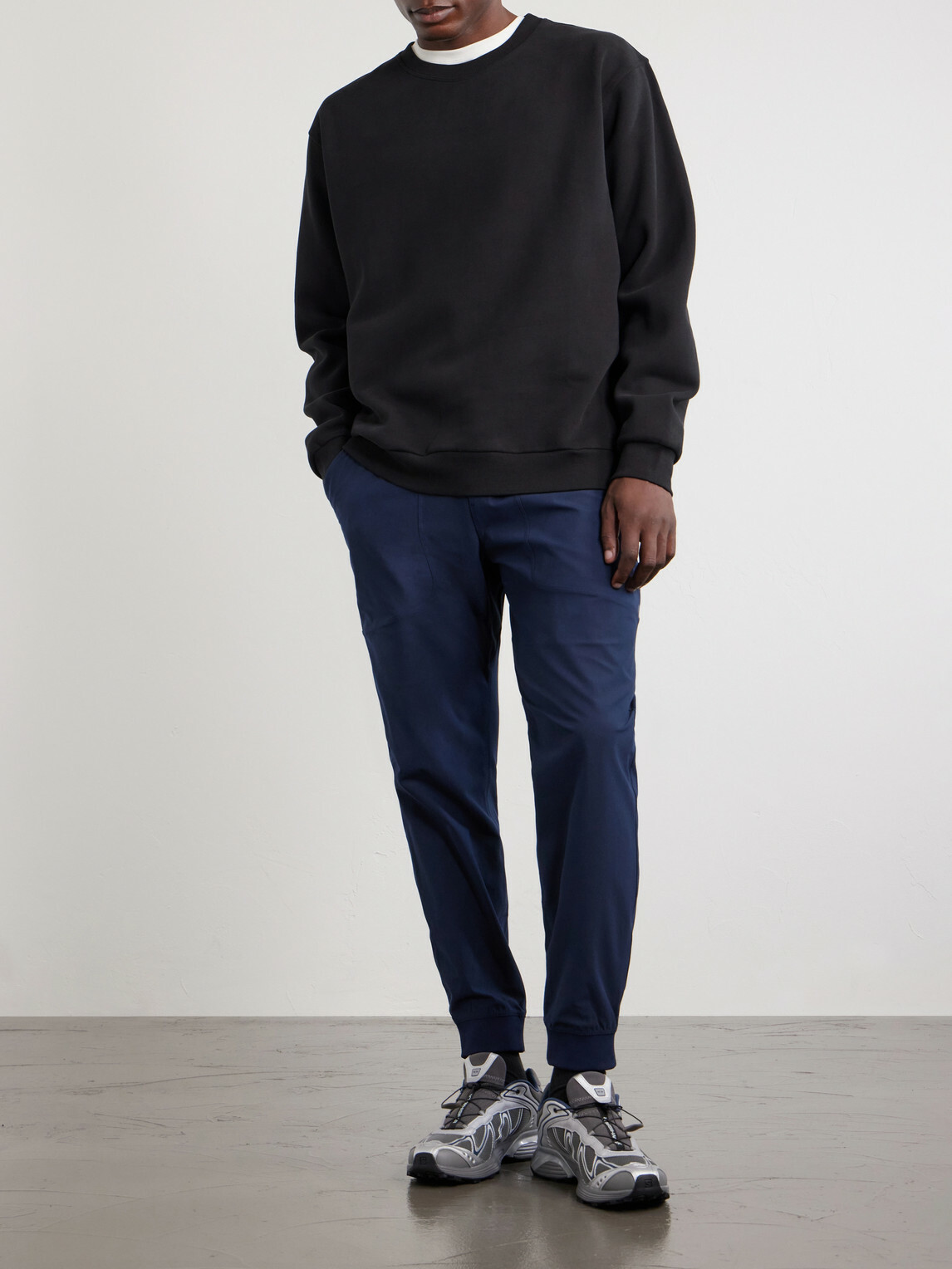 Lululemon - Steady State Crew Cotton-Blend Jersey Sweatshirt - Black