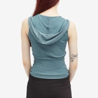 Peachy Den Women's Elsa Knit Hoodie in Petrol